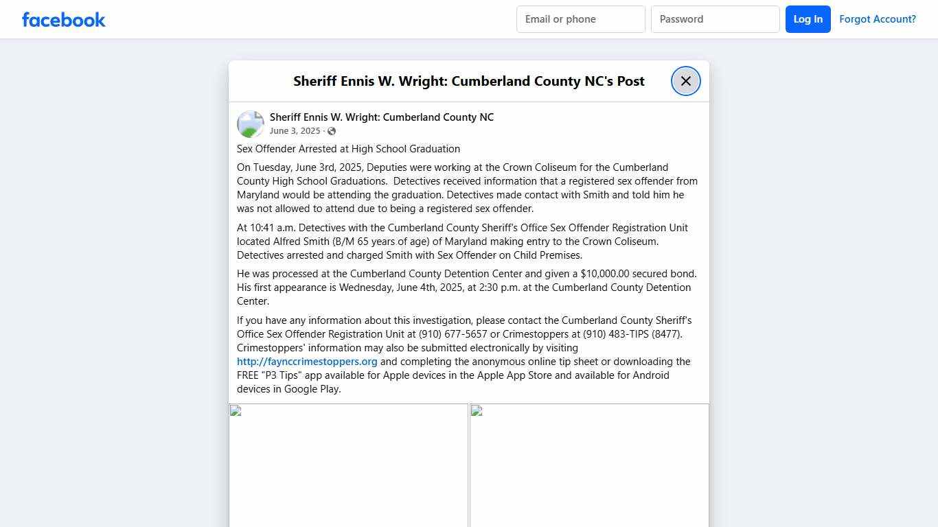 Sex... - Sheriff Ennis W. Wright: Cumberland County NC | Facebook